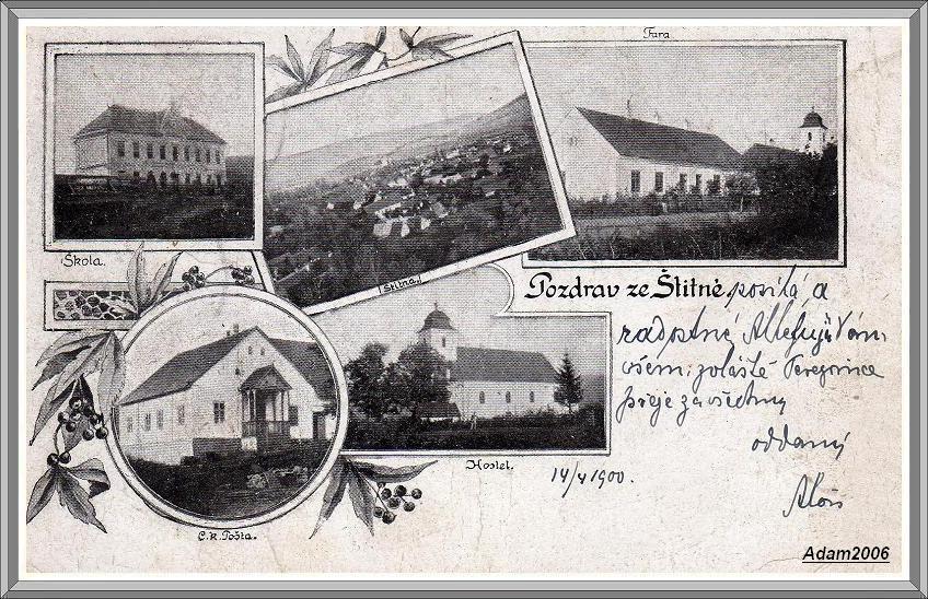Štítná nad Vláří - r. 1900