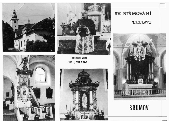 Brumov - kostel 1971